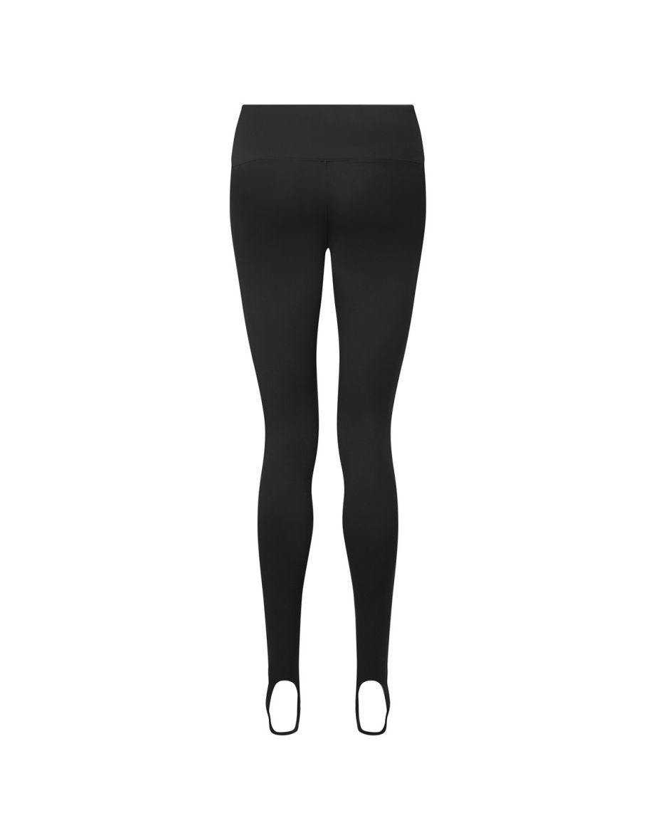 Shop TriDri Womens Ladies Recycled Stirrup Dance Tights Black Online in Qatar VogaCloset