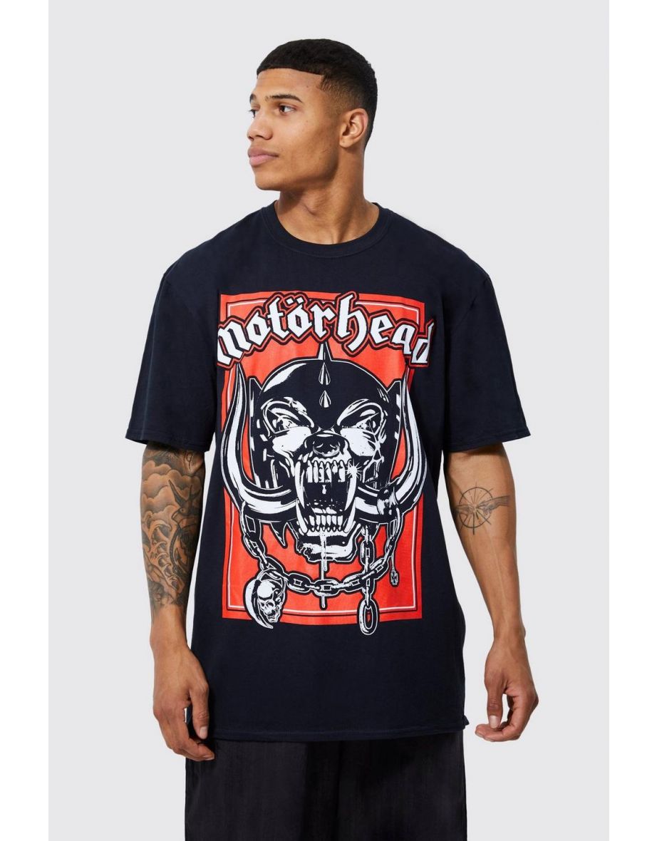 Oversized Motorhead License T-shirt - black