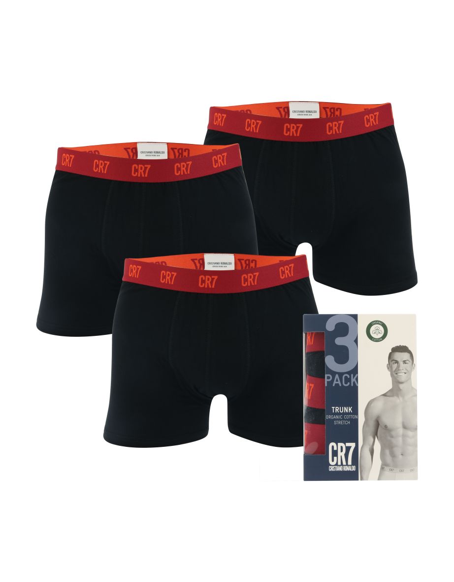 NEW Cristiano Ronaldo CR7 Men's Underwear 3-Pack Trunk Cotton Stretch  Boxers 