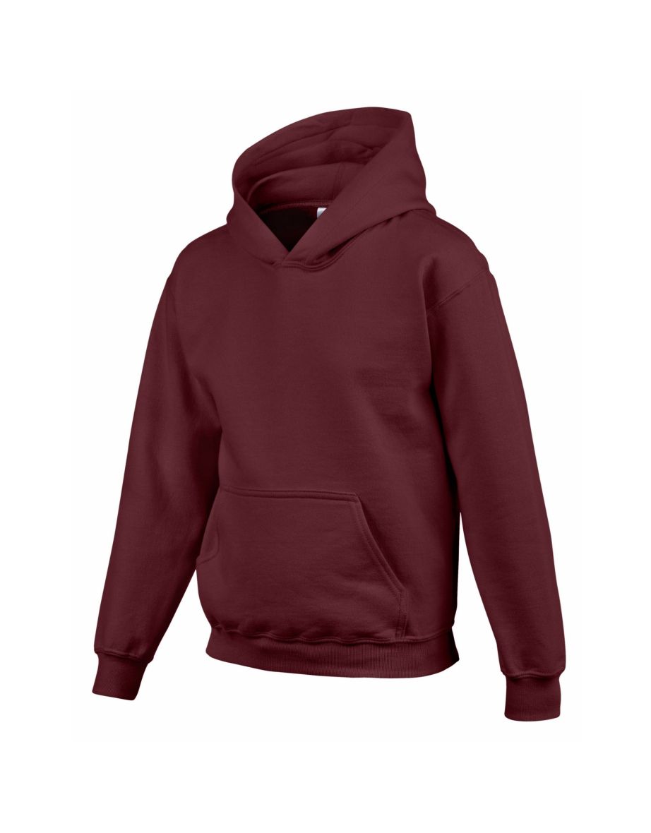 Gildan Childrens/Kids Heavy Blend Hoodie - Maroon - 2