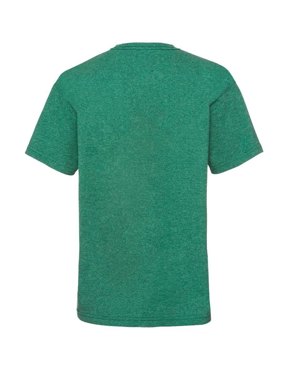 Fruit Of The Loom Childrens/Kids Unisex Valueweight Short Sleeve T-Shirt - Retro Heather Green - 1