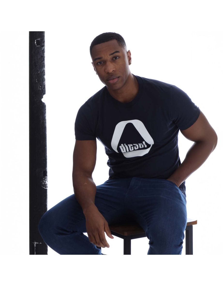 Men's Diesel T-Diegor 7-E T-Shirt in Blue - 3