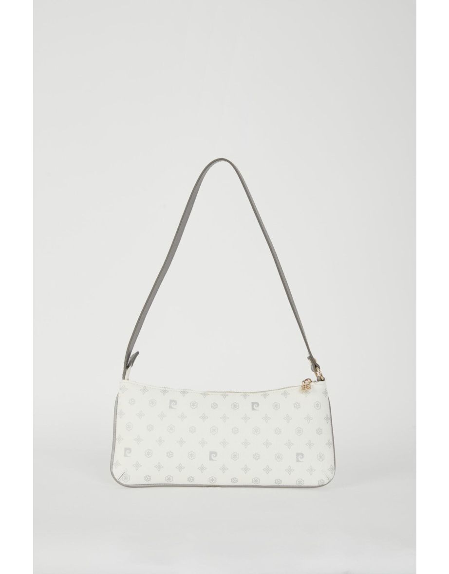 White Monogram Women's Shoulder Bag - 5