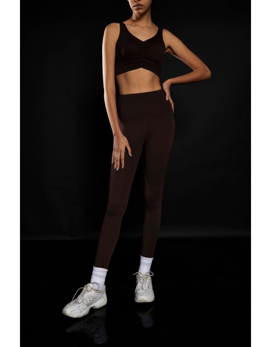 Chocolate High Waisted Gym Leggings