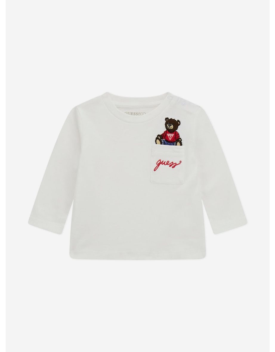 Baby Boys Long Sleeve T-Shirt in White