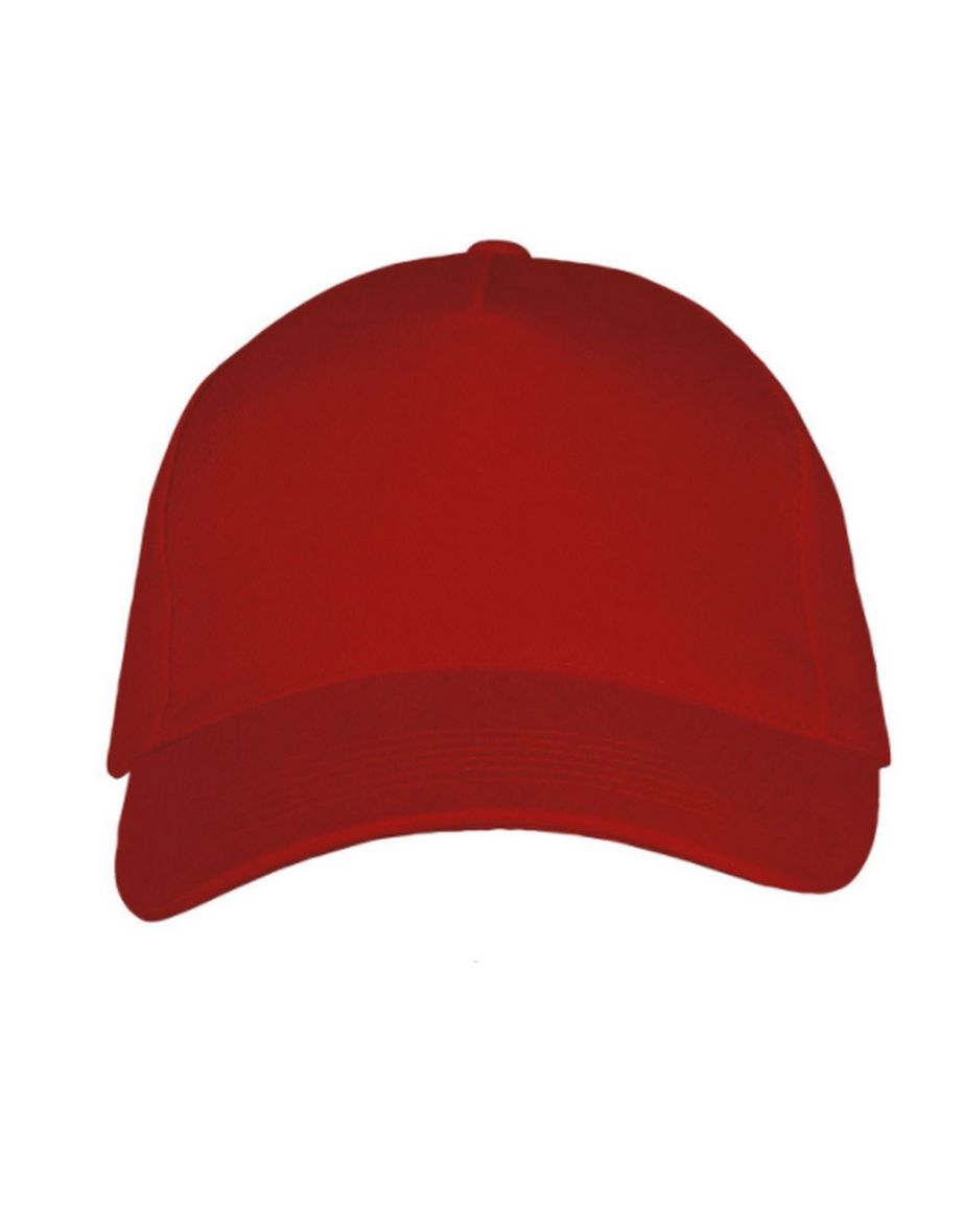 SOLS Unisex Long Beach Cap - Red - 2