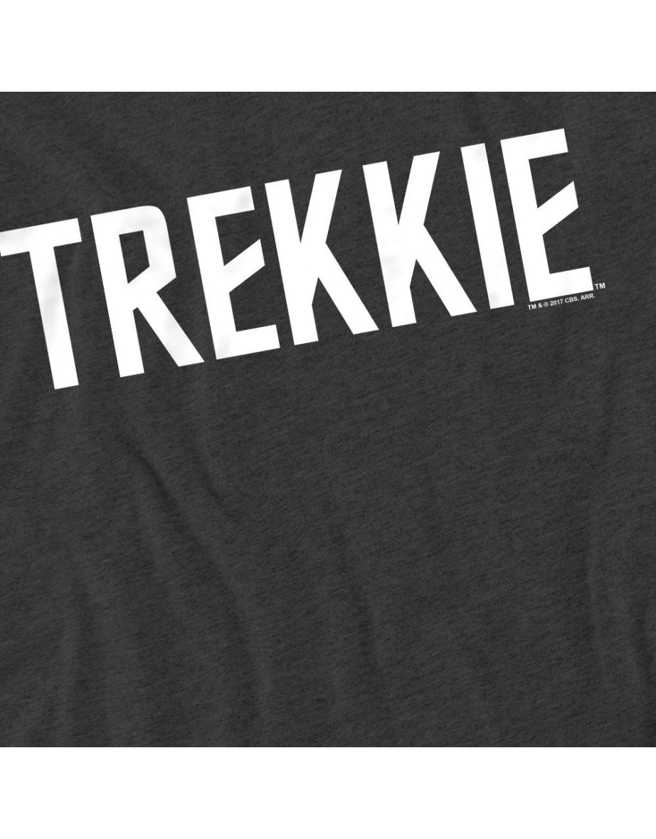 Star Trek Unisex Adult Trekkie T-Shirt - Charcoal - 3