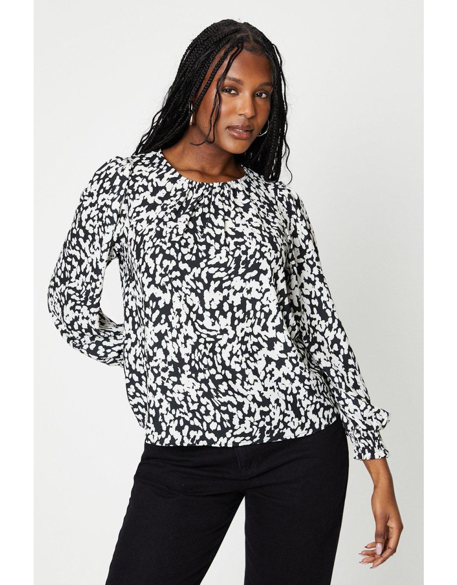 Long Sleeve Tea Blouse