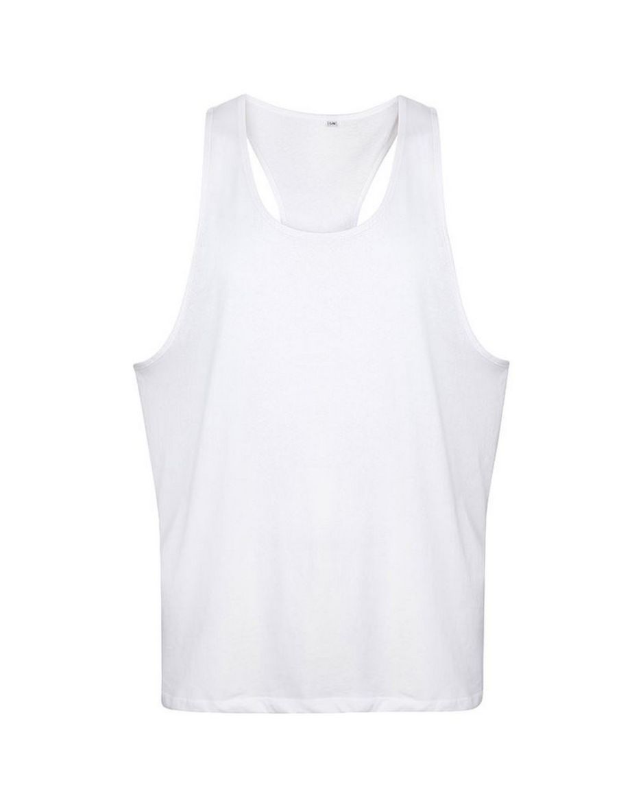Tanx Mens Vest Sleeveless Vest Top / Muscle Vest (Pack of 2) - White