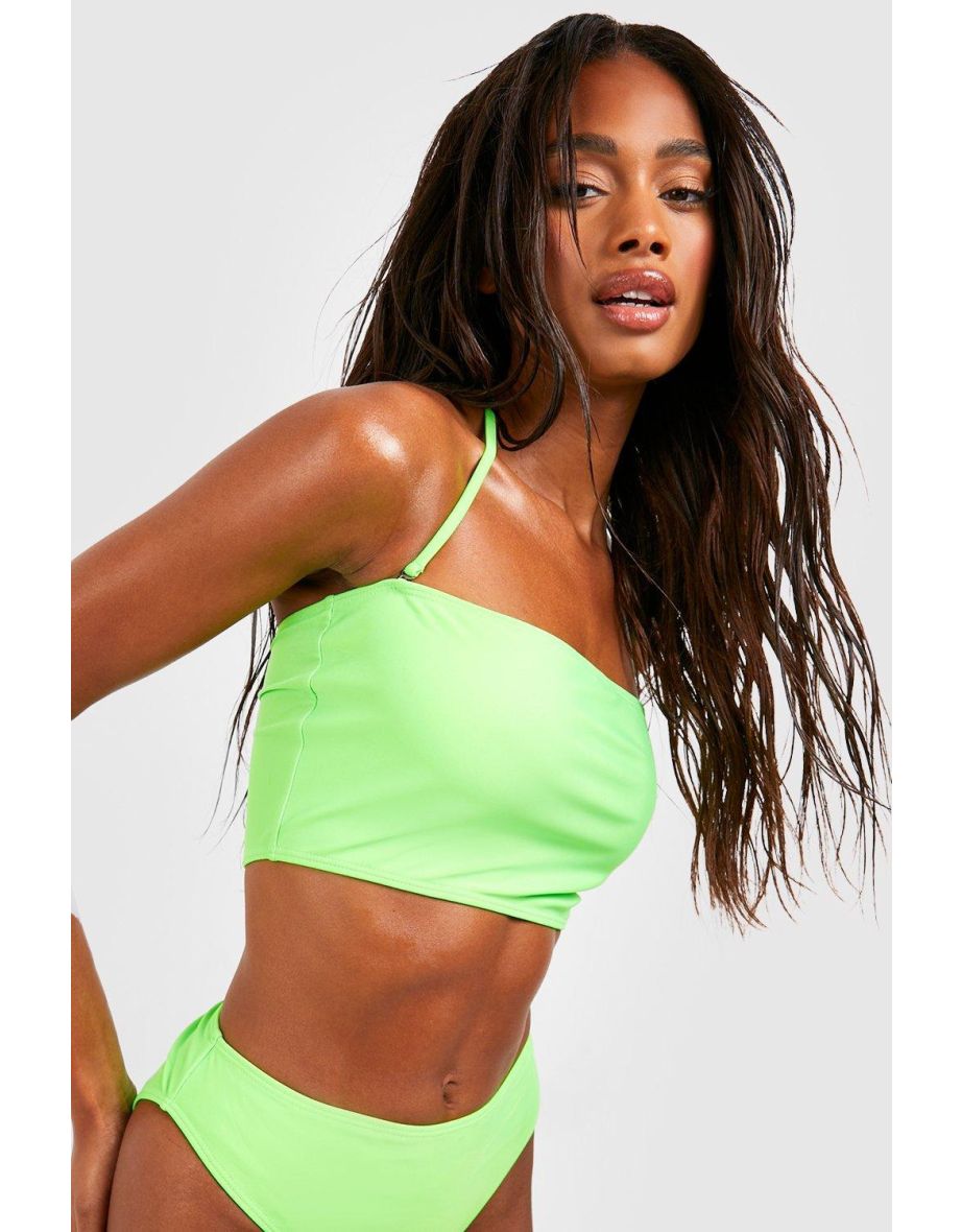 Green strapless bikini online