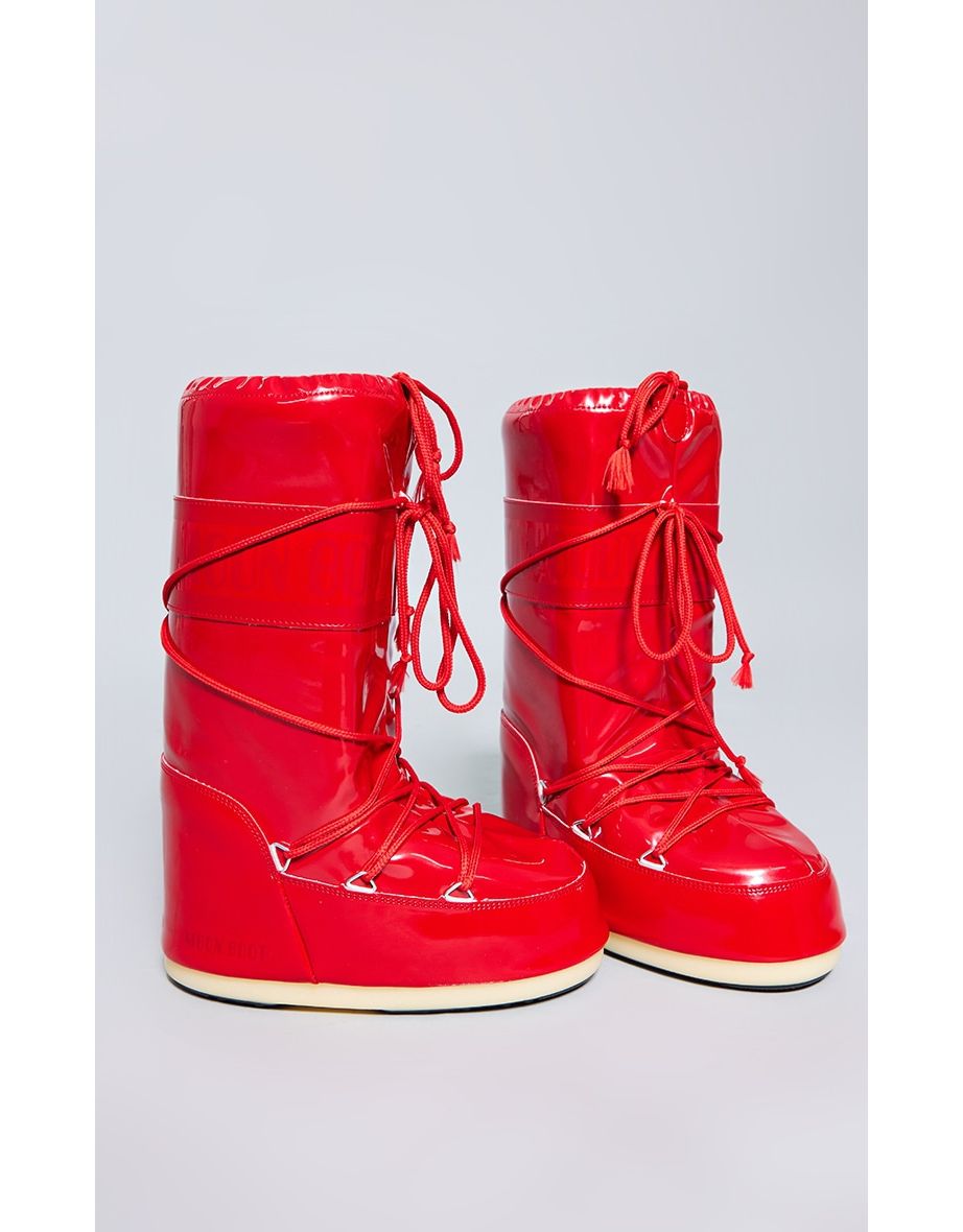 MOON BOOT Red Icon Vinyl Metallic - 3