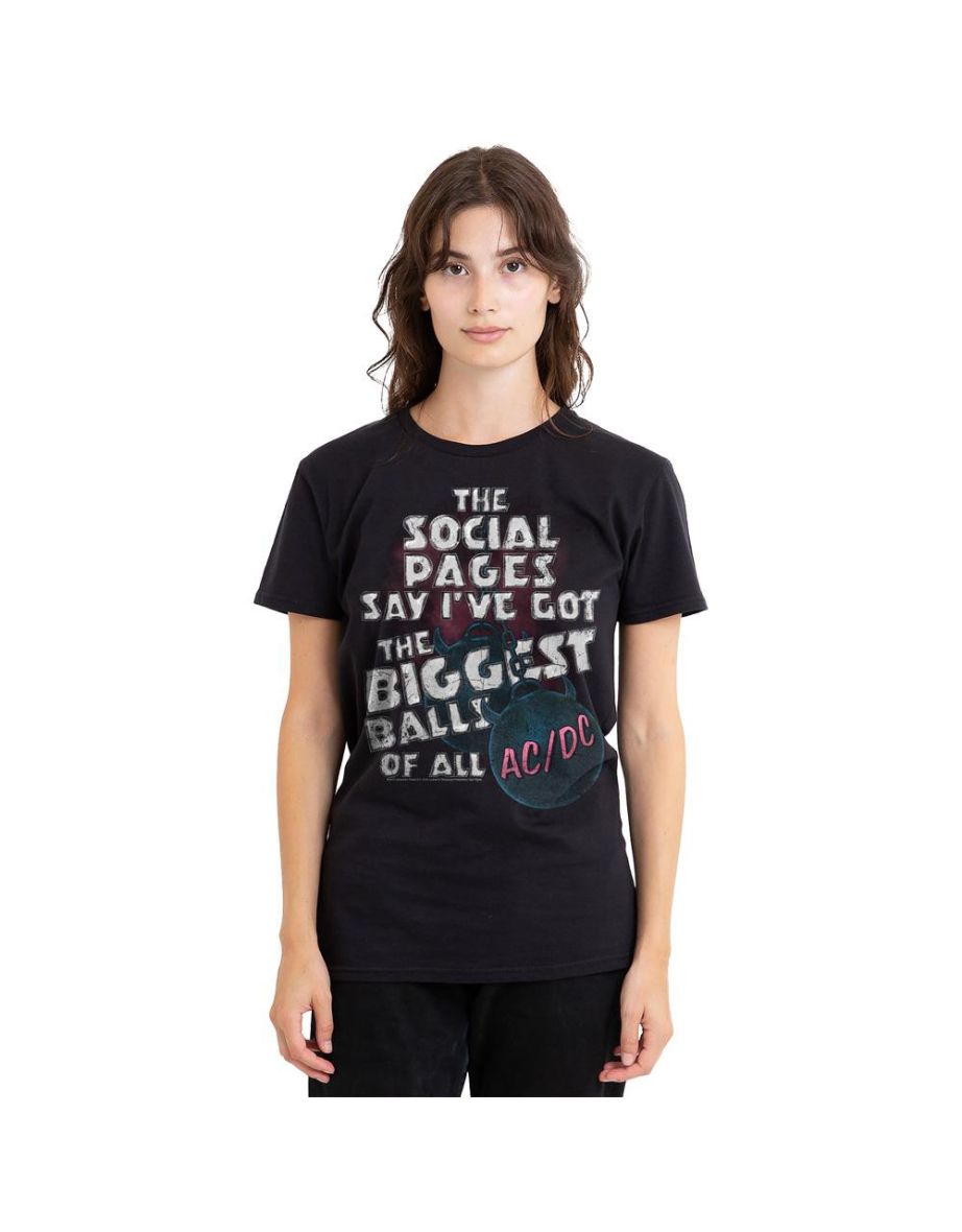 AC/DC Unisex Adult Big Balls T-Shirt - Black