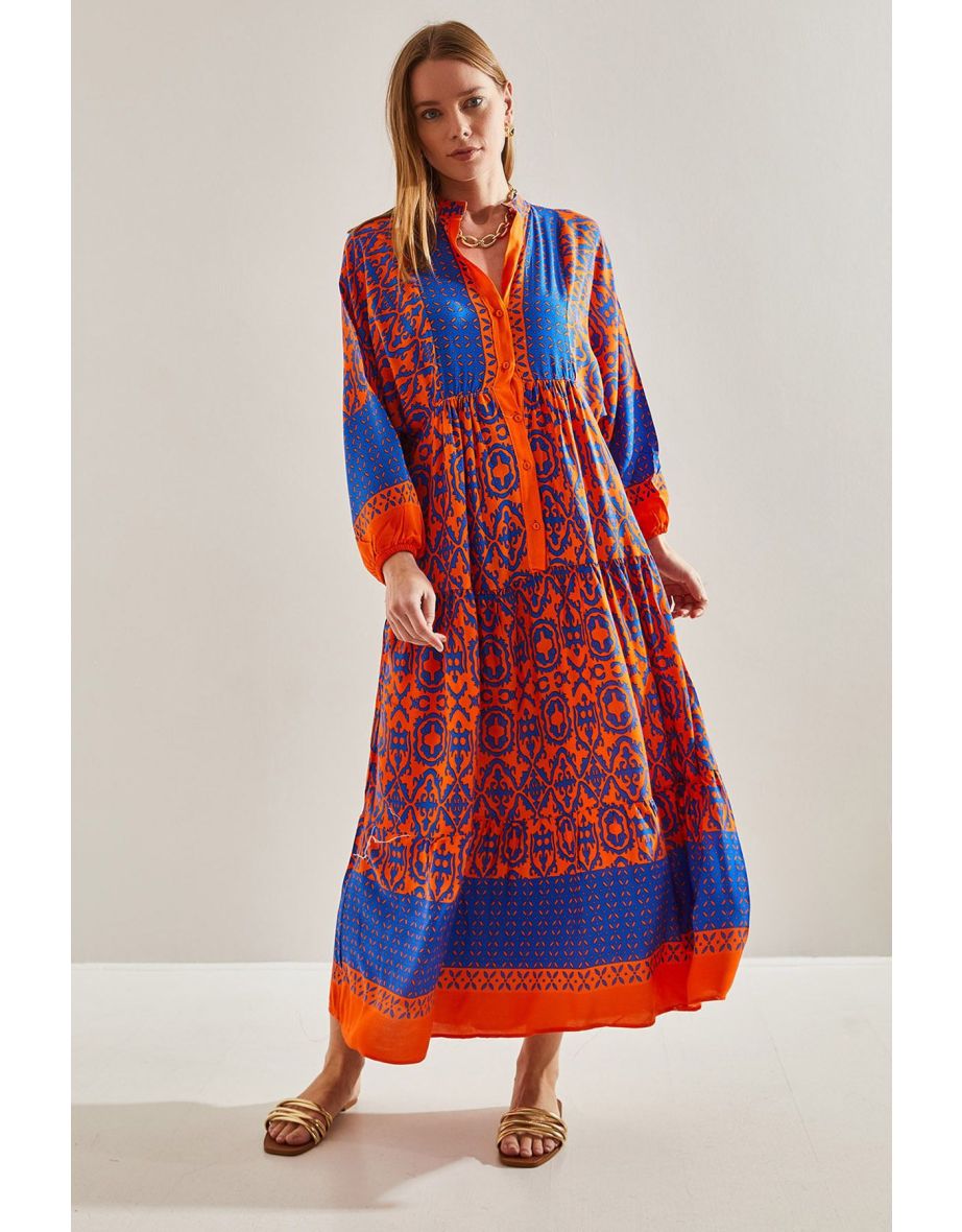 Women's Multi Patterned Viscose Dress