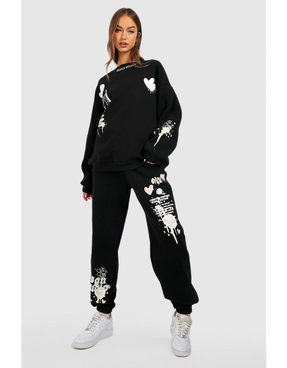 Graffiti tracksuit womens sale