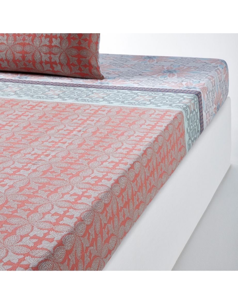 Bergame Printed Cotton Flannel Fitted Sheet