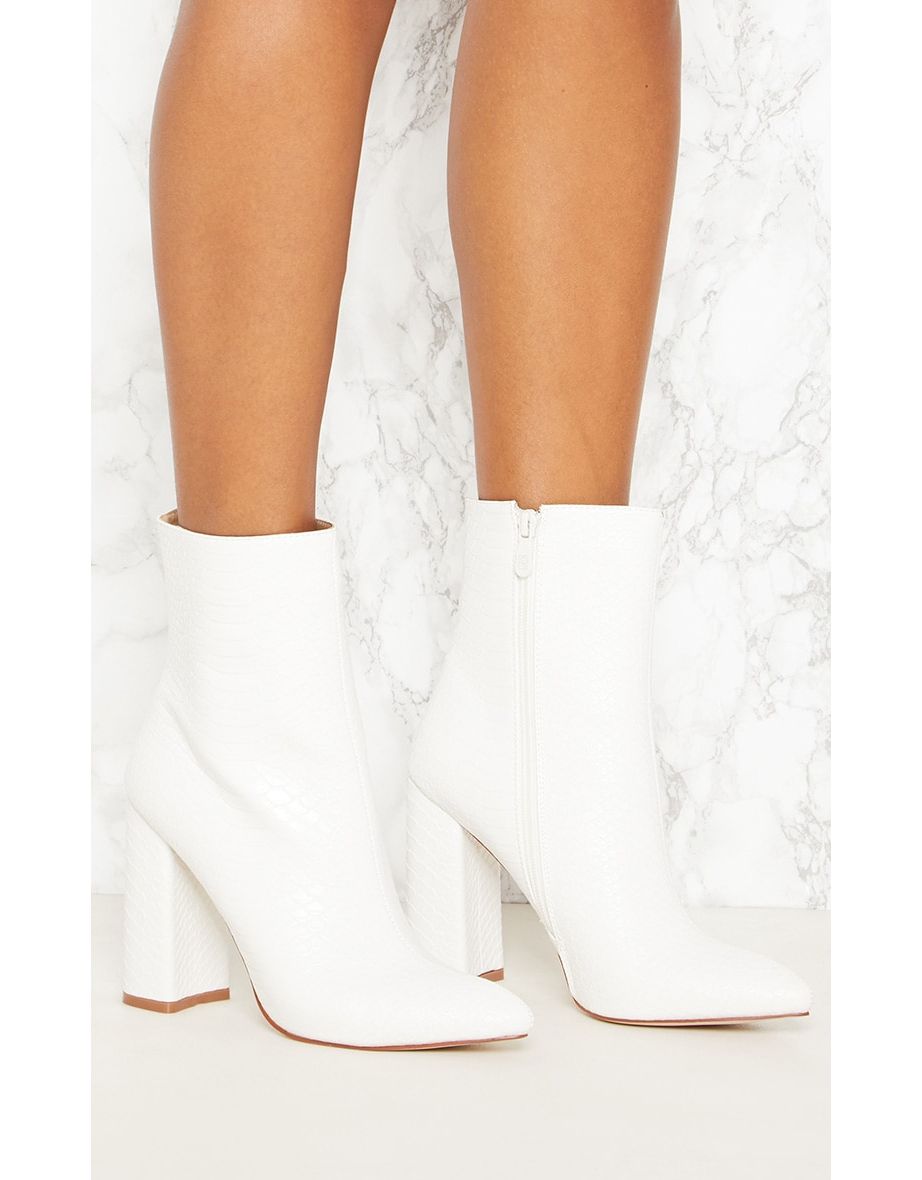 Faux snake boots best sale