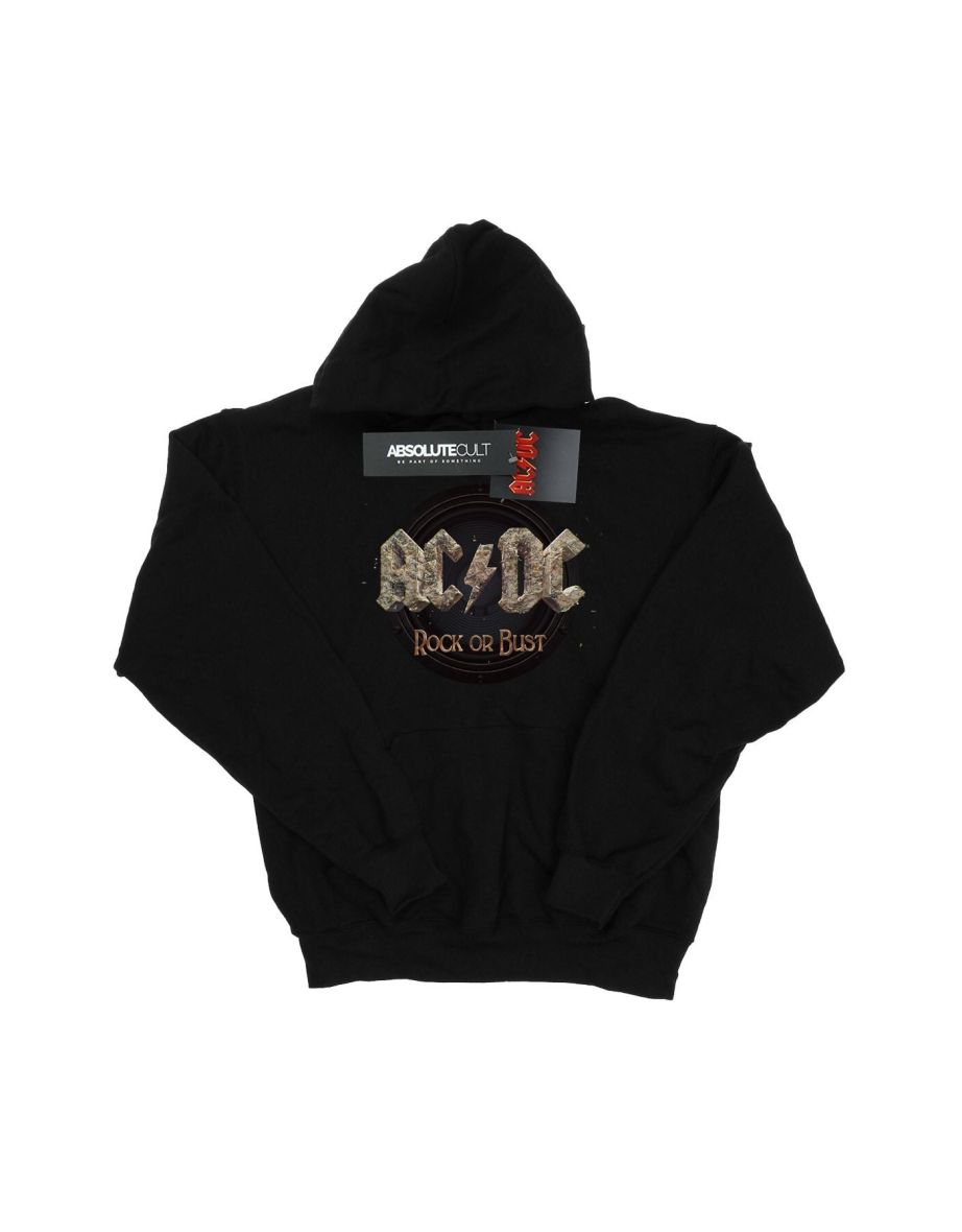 AC/DC Mens Rock Or Bust Hoodie - Black