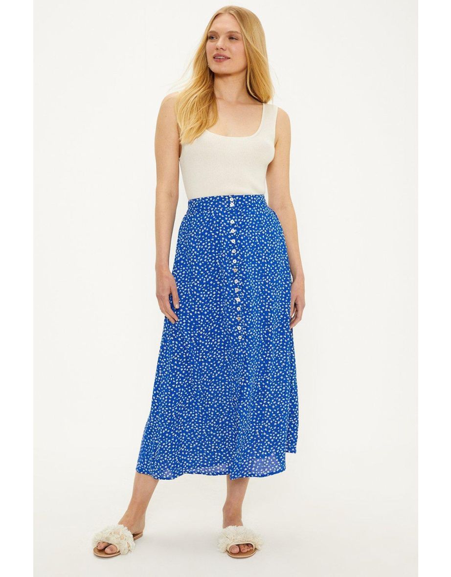 Floral midi 2024 skirt oasis