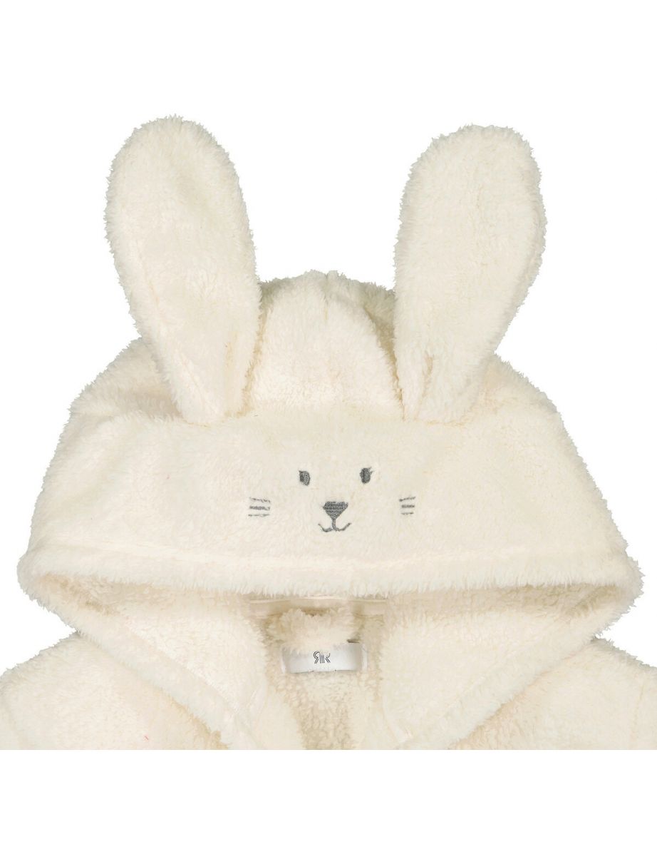 Embroidered Bunny Rabbit Bathrobe - 4