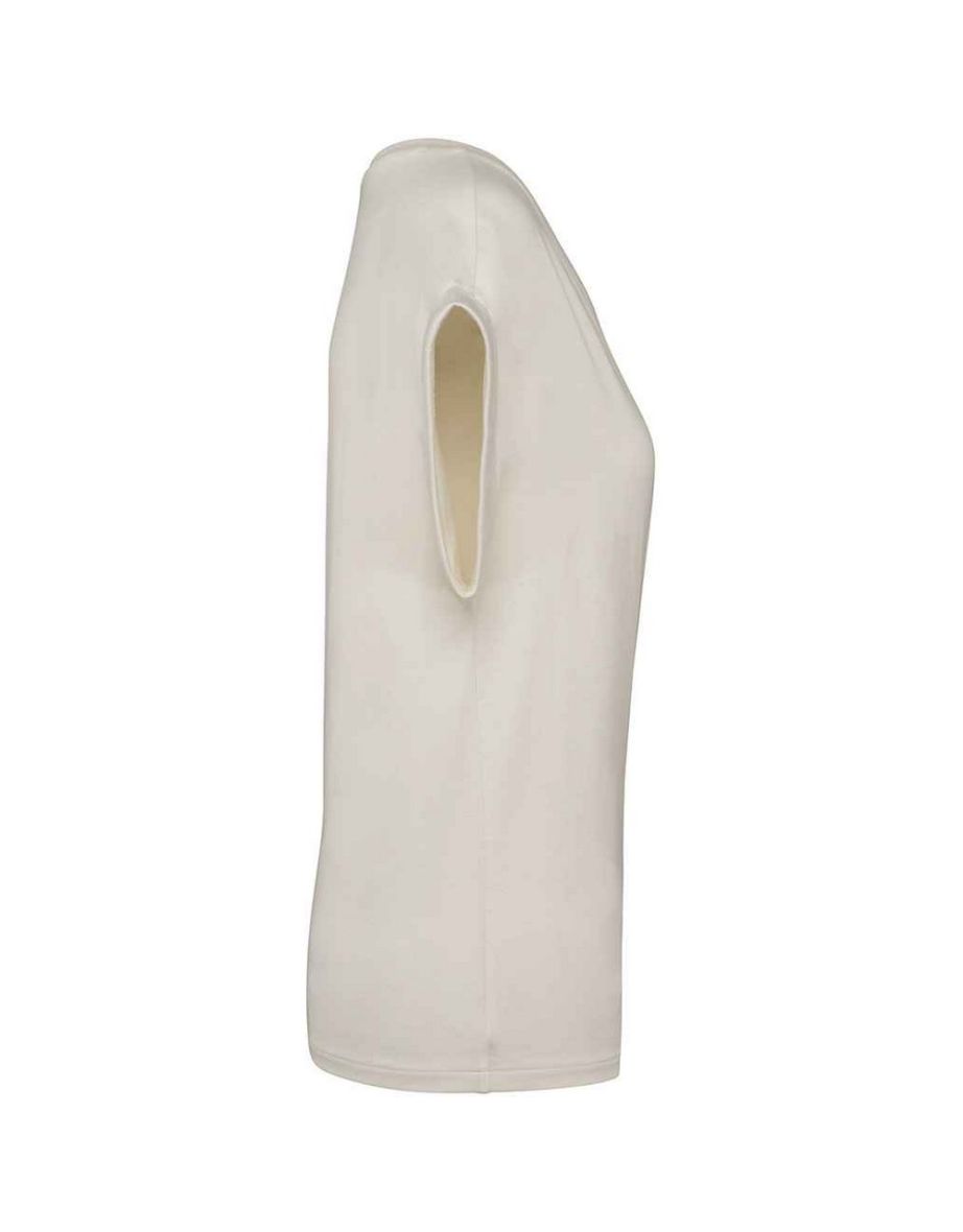 Native Spirit Womens/Ladies Roll Sleeve T-Shirt - Ivory - 2