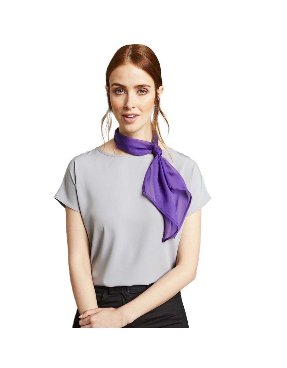 Premier Ladies/Womens Work Chiffon Formal Scarf - Rich Violet - 1
