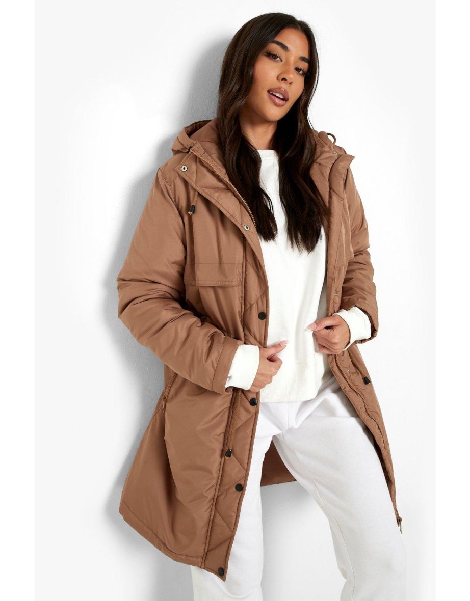 four seasons longline parka coat