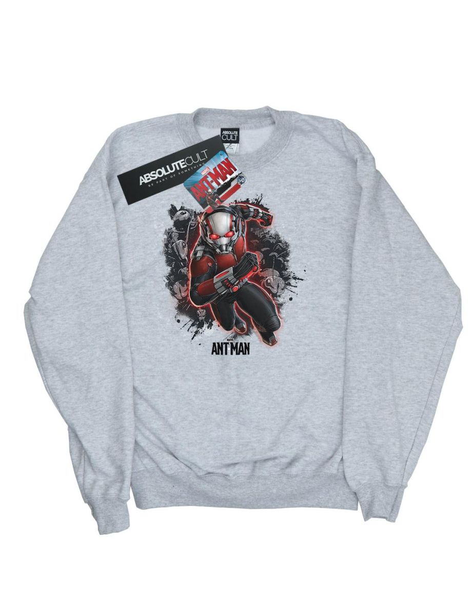 Marvel Girls Ant-Man Ants Running Sweatshirt - Sports Grey