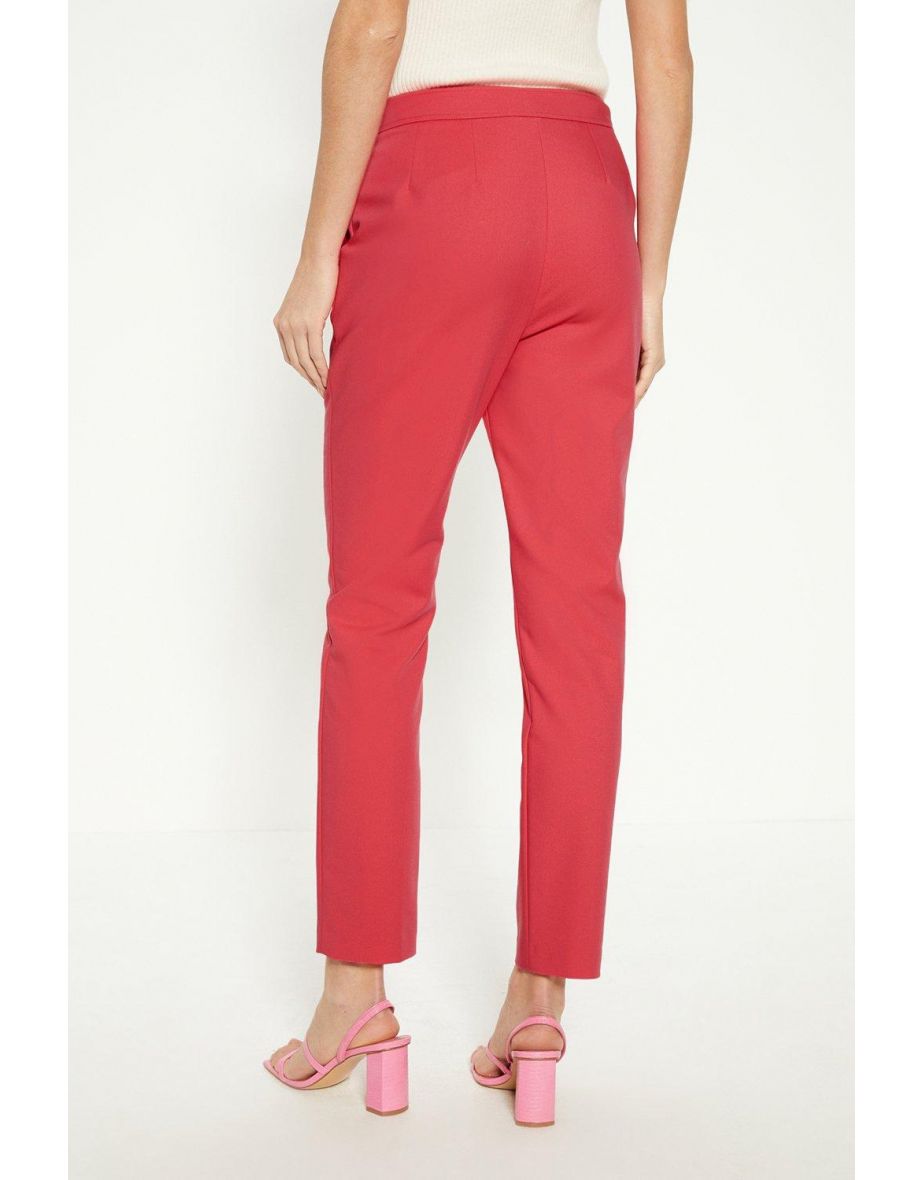 Cotton Sateen Tailored Slim Leg Trouser - 2