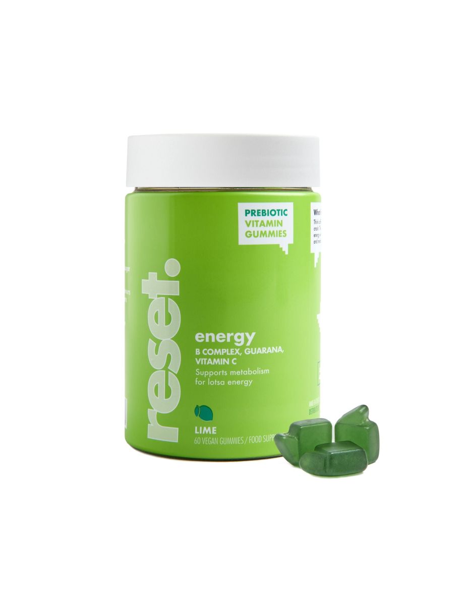 RESET Energy Vitamins Gummies Lime Flavour 