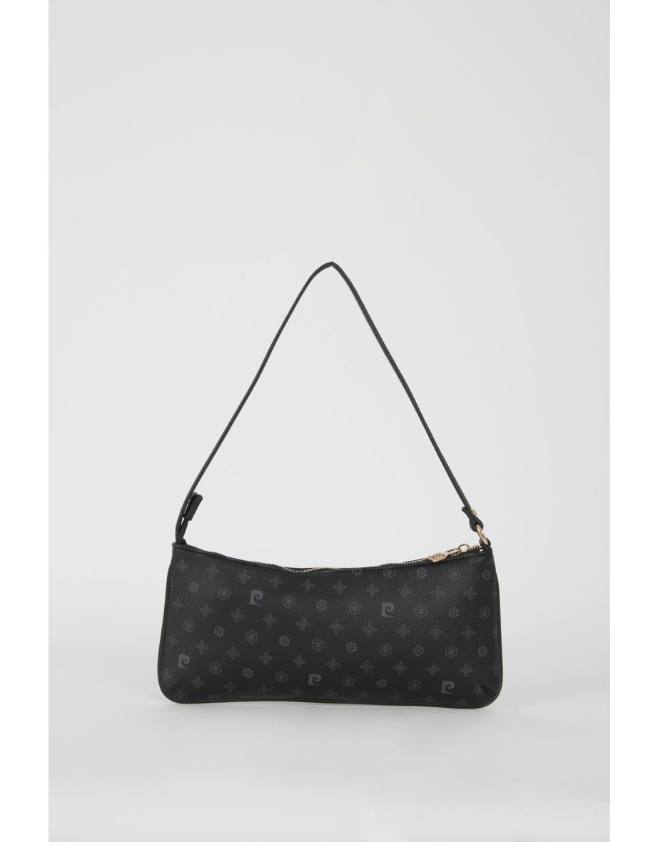 Black Monogram Women's Shoulder Bag - 5