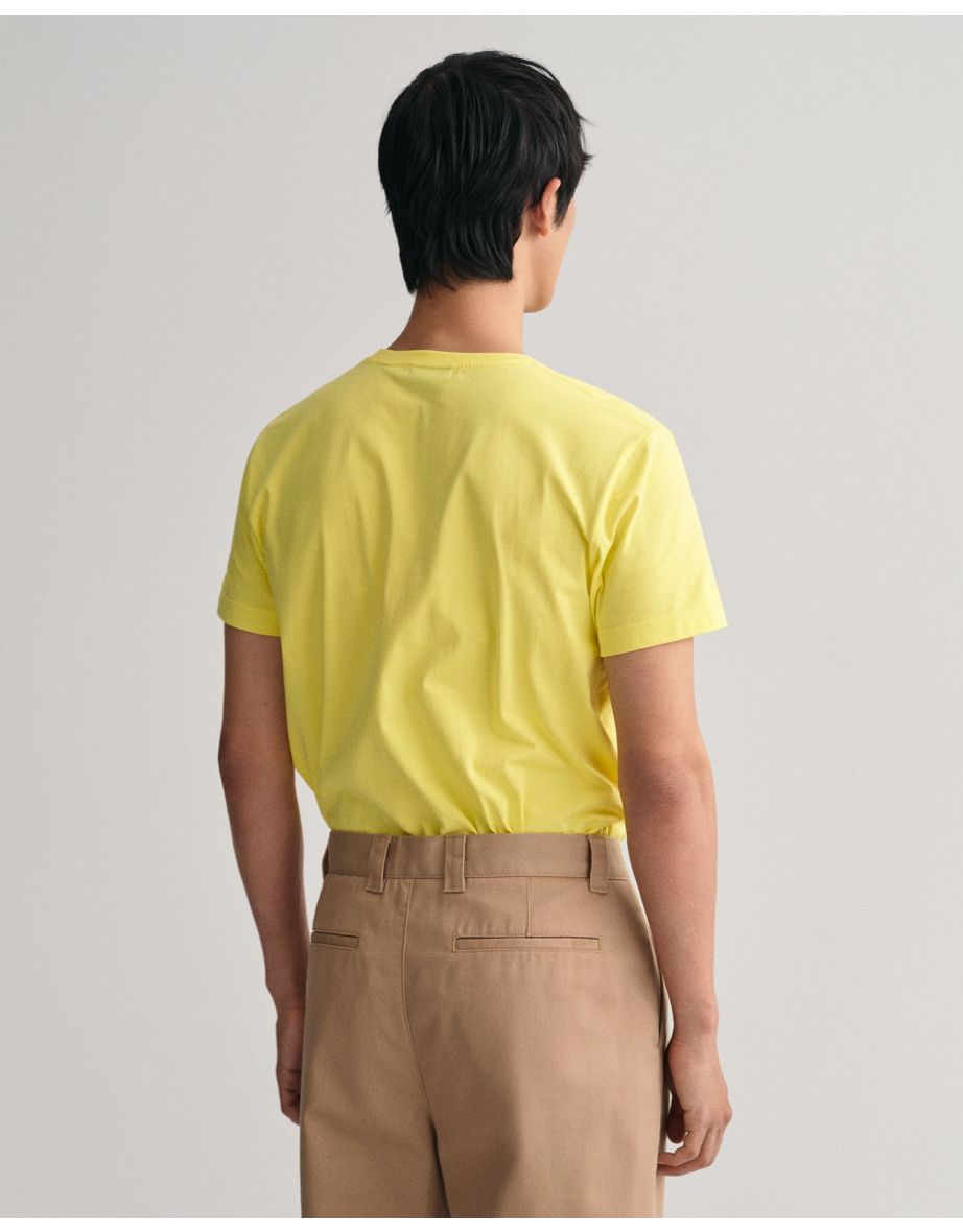 Men's Gant Original T-Shirt in Yellow - 2