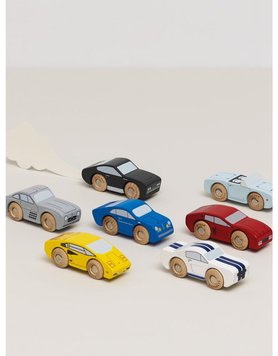 Classic Wooden Sports Cars-7 Piece - 3