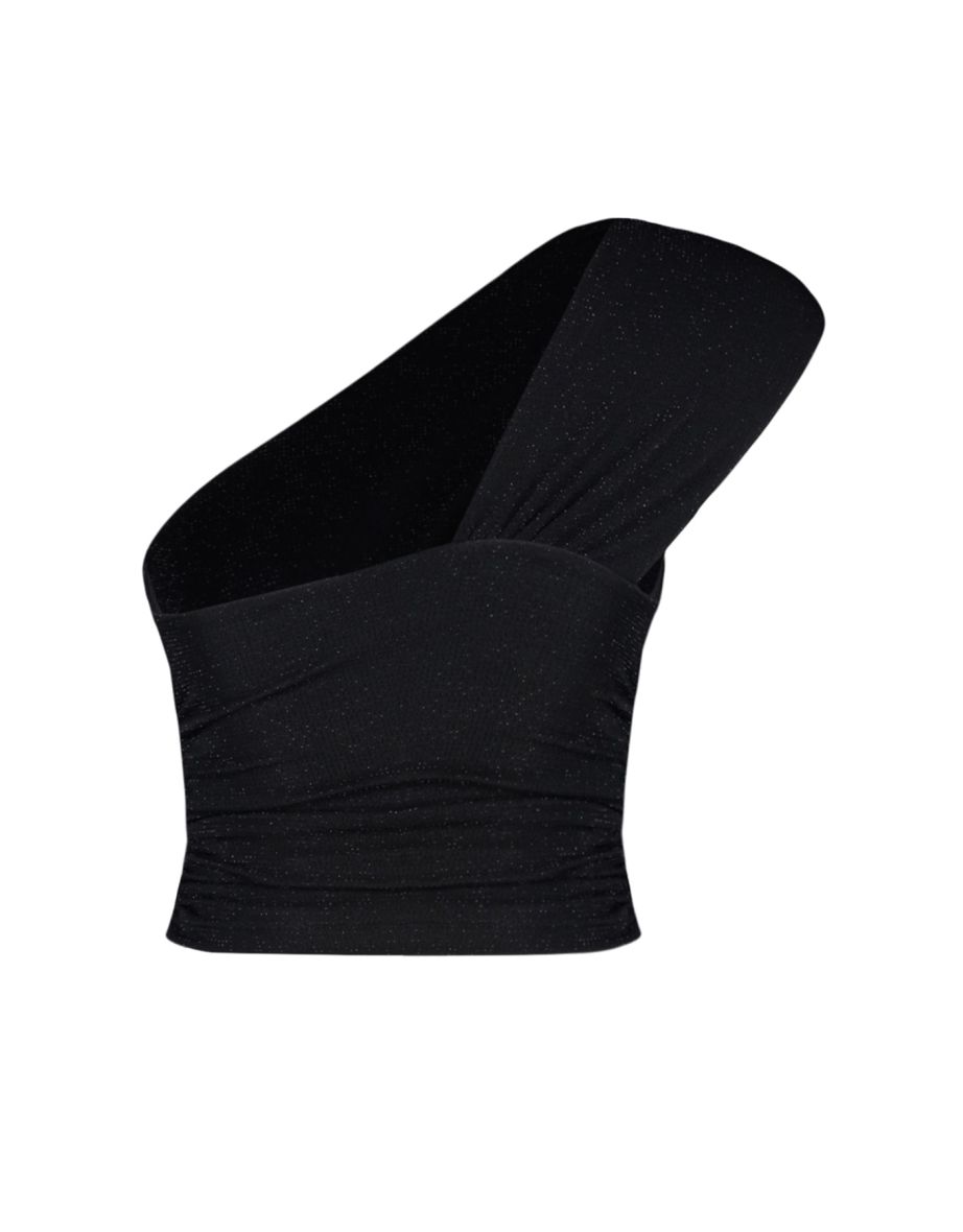 Crop Top - Black - Plain - 7