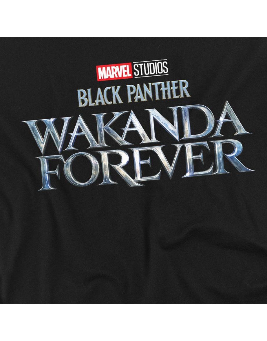 Black Panther: Wakanda Forever  Adult Logo T-Shirt - Black - 2