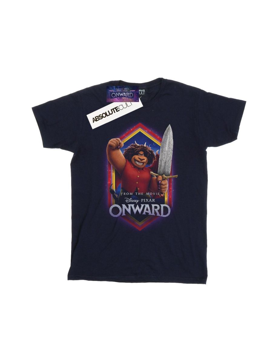 Disney Boys Onward Corey Manticore Crest T-Shirt - Navy Blue - 1
