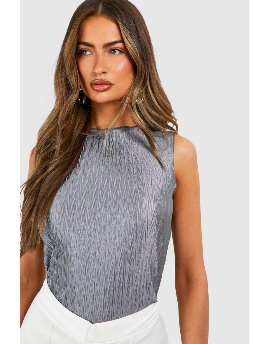 Metallic Tank Top - slate - 3