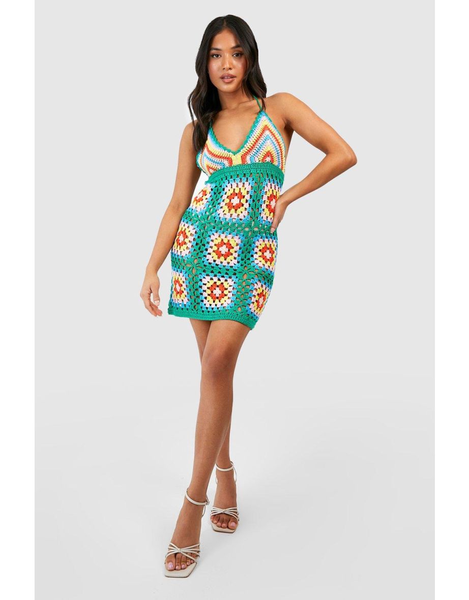 Boohoo patchwork sale dress