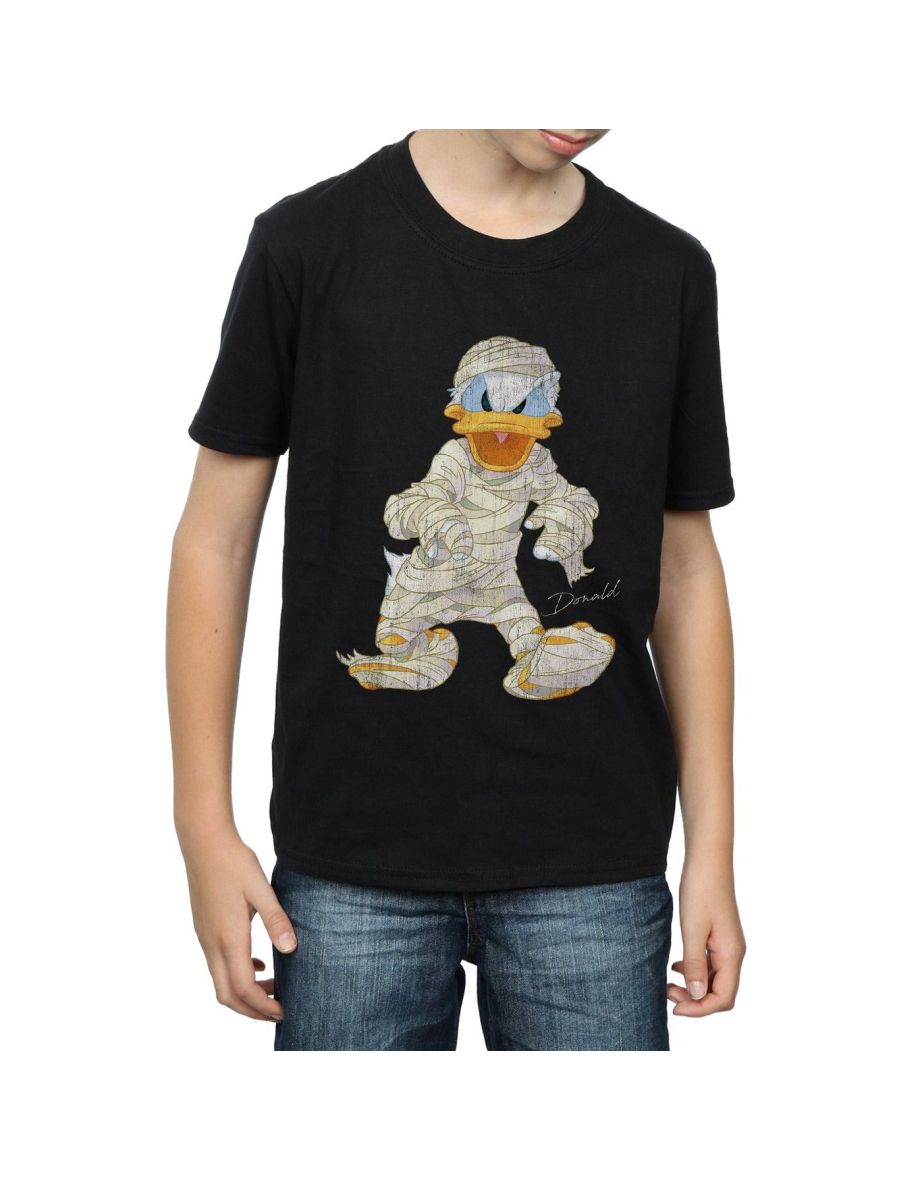 Disney Boys Mummy Donald Duck T-Shirt - Black - 3