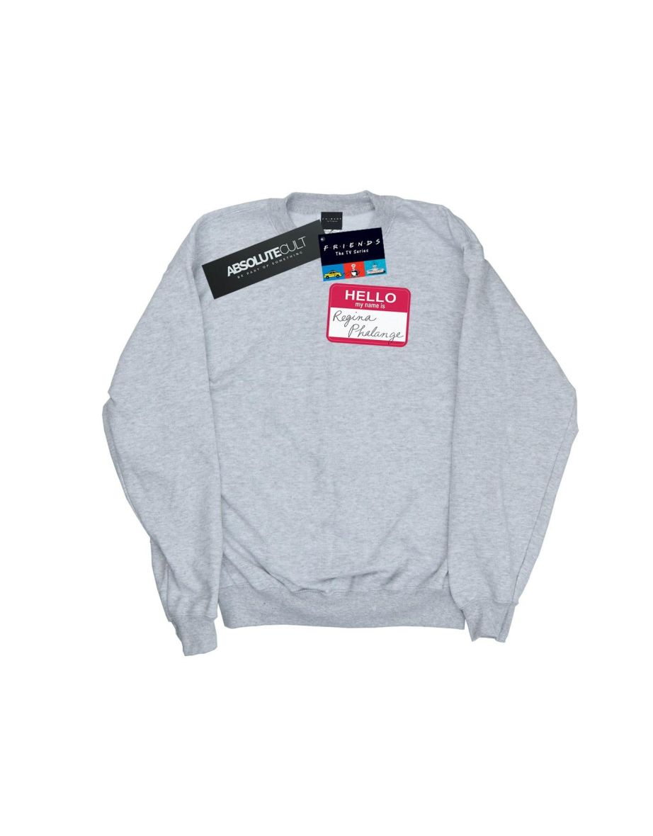 Friends Girls Regina Phalange Name Tag Sweatshirt - Sports Grey