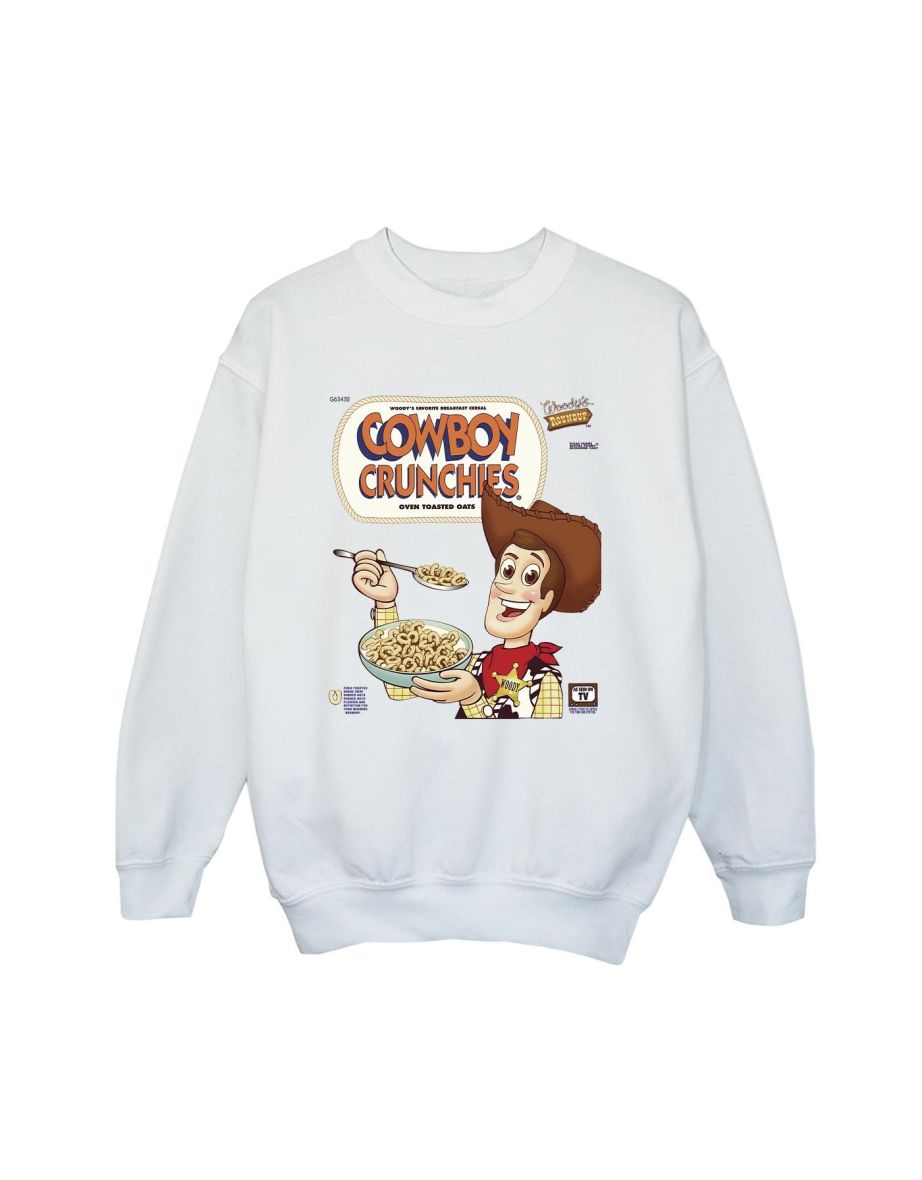 Disney Boys Toy Story Woody Cowboy Crunchies Sweatshirt - White