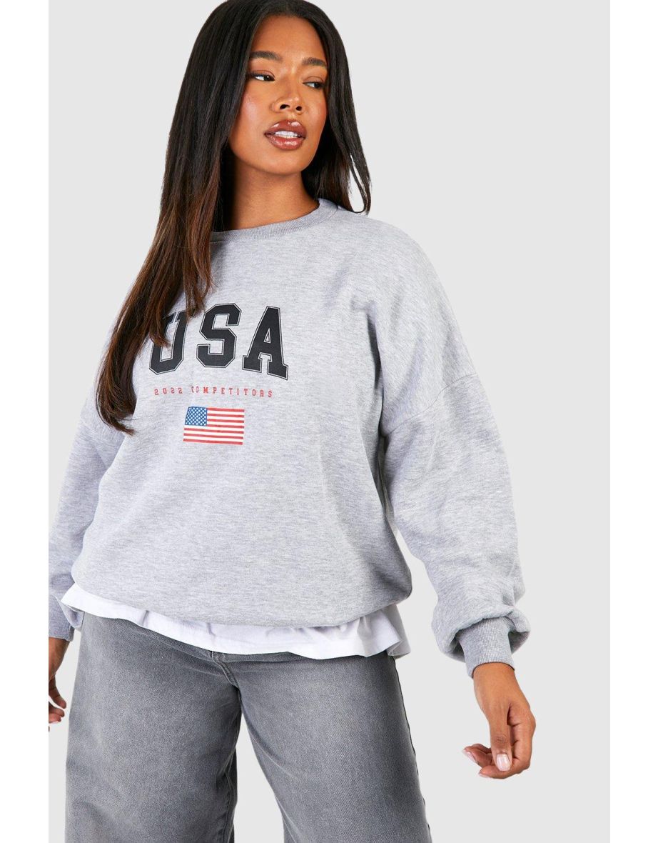 Plus Usa Oversized Sweater