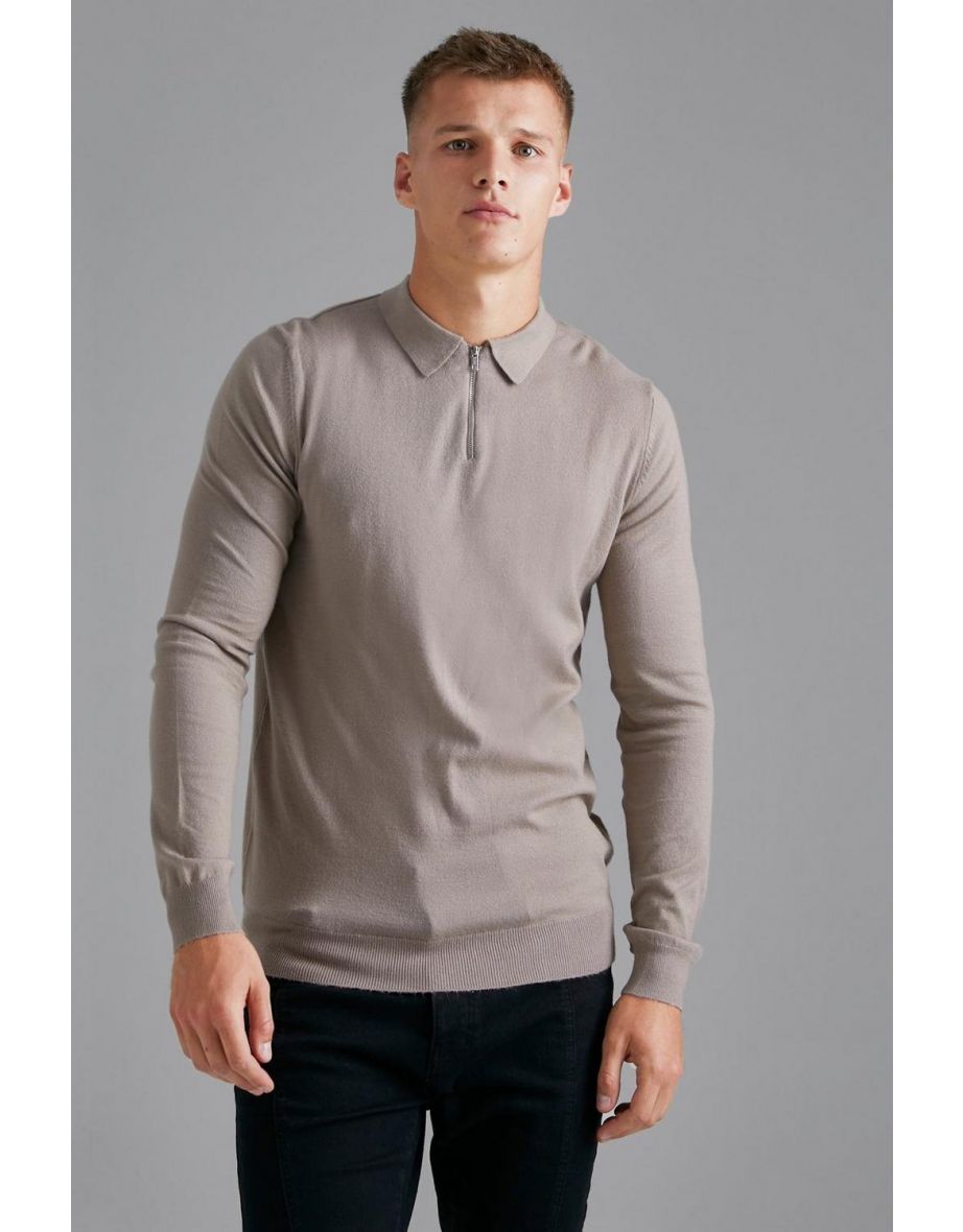 Men's tall long sleeve polo outlet shirts