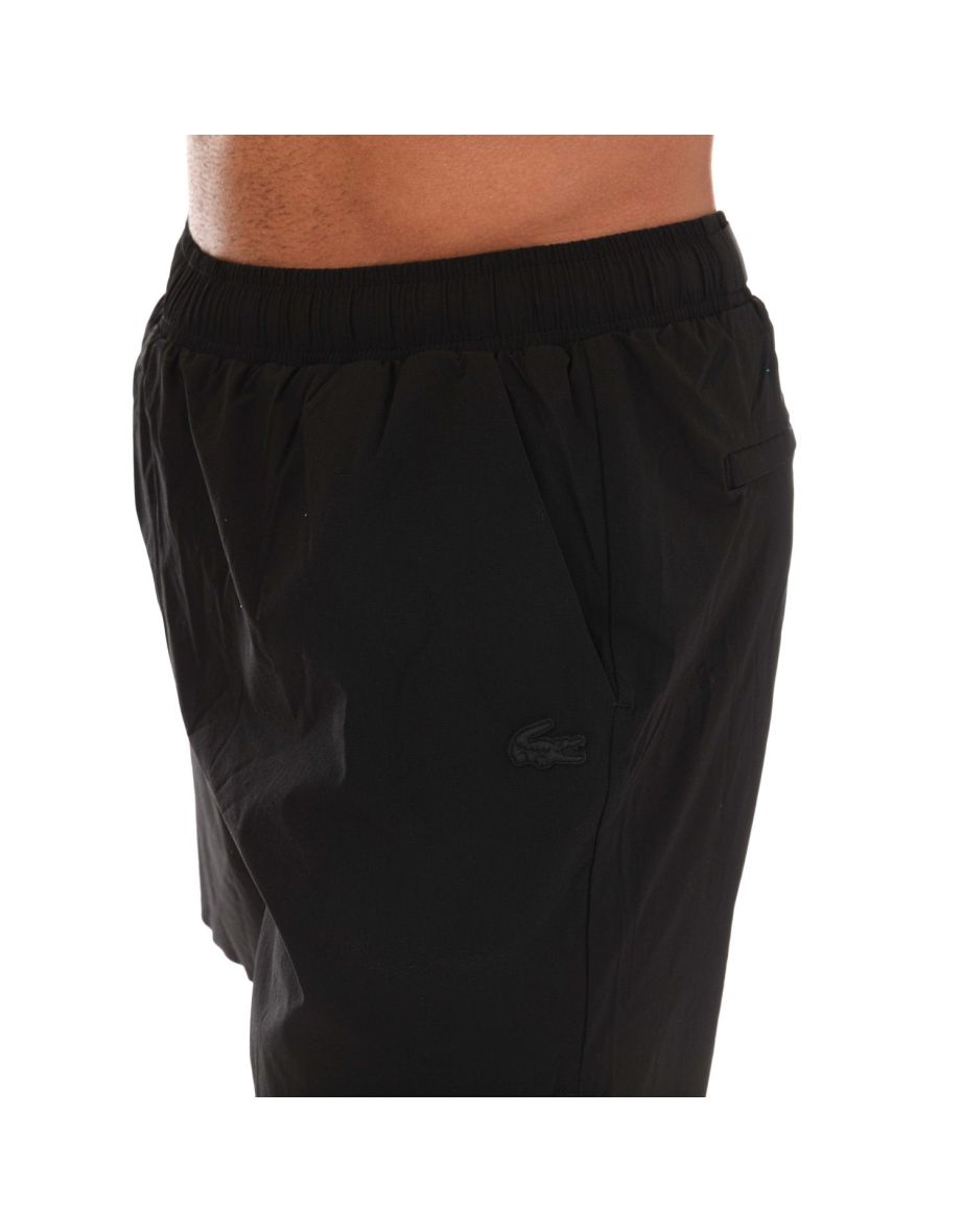 Men's Lacoste Light Swimming Trunks in Black - 3