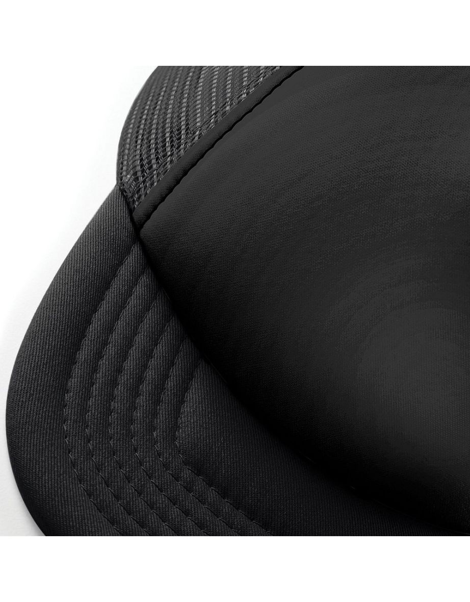 Beechfield Vintage Plain Snap-Back Trucker Cap (Pack of 2) - Black/Black - 2