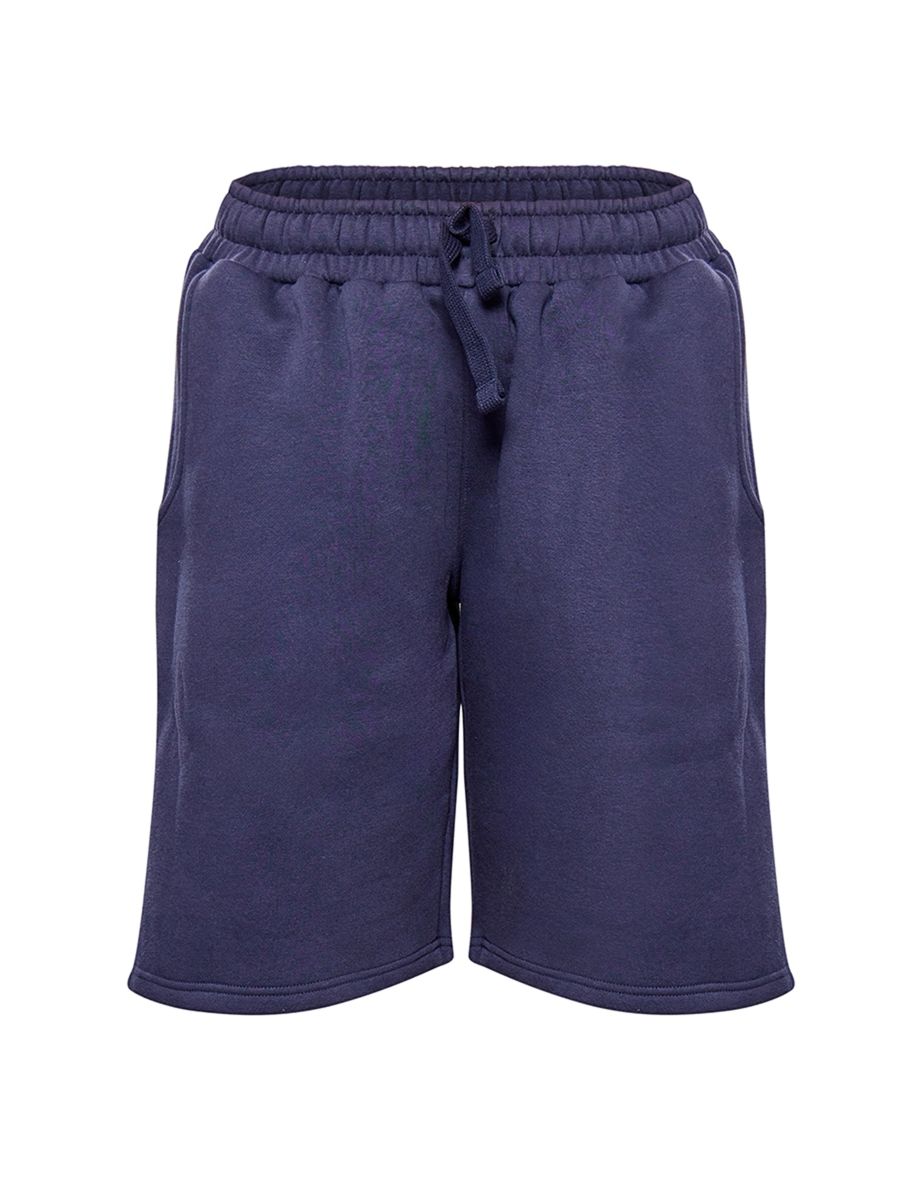 Navy Long Sweat Shorts - 5