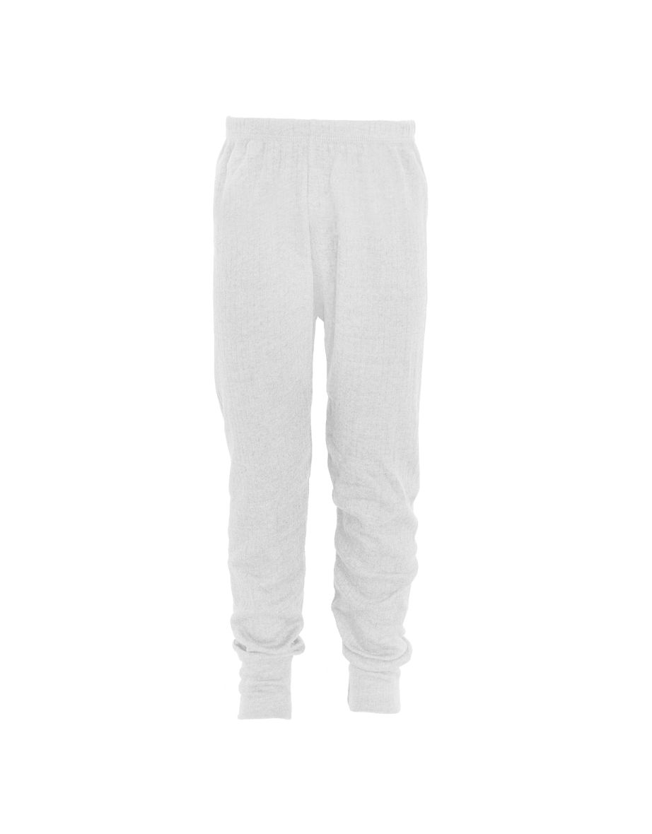 FLOSO Unisex Childrens/Kids Thermal Underwear Long Johns/Pants - White