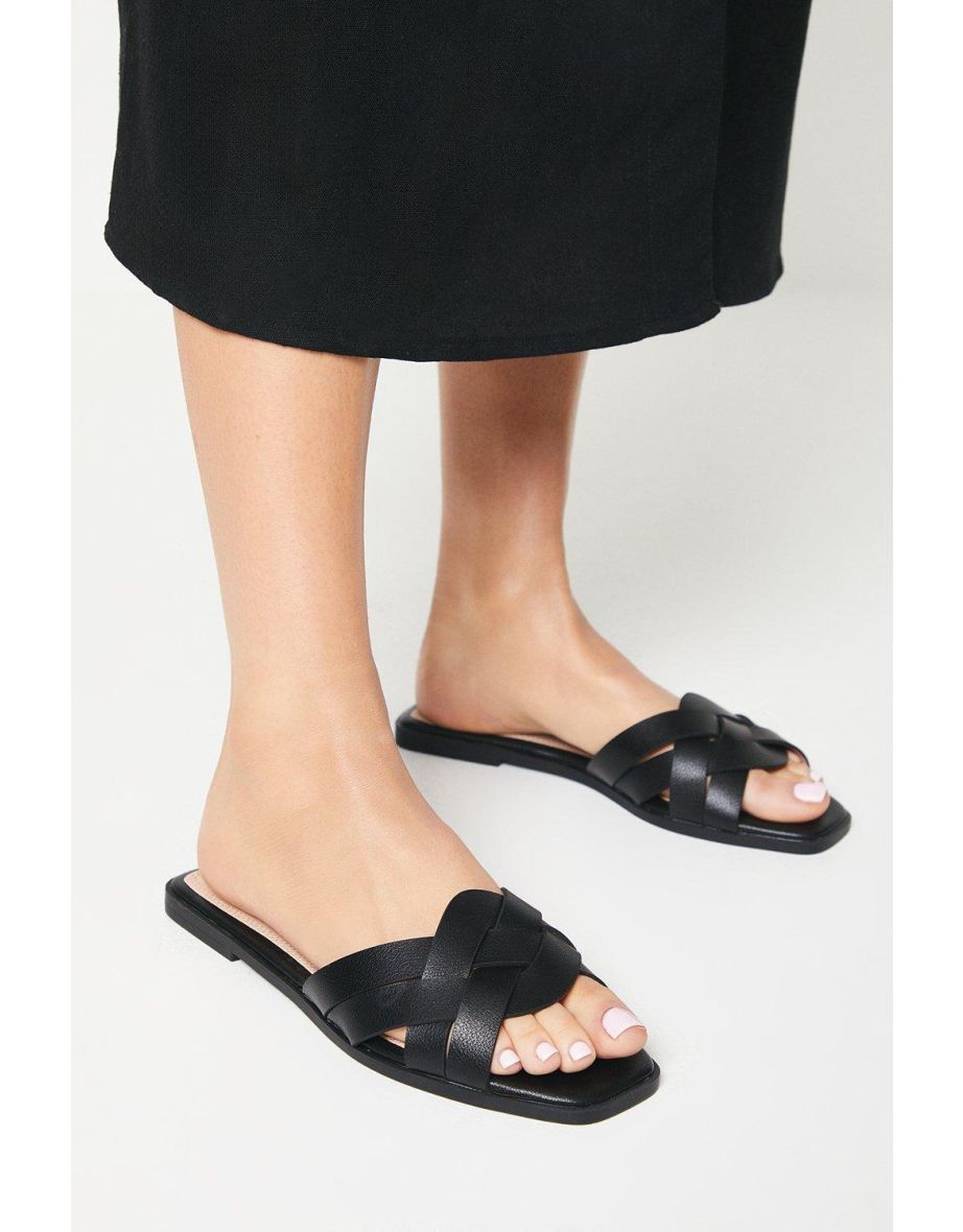 Fiji Lattice Flat Sandals