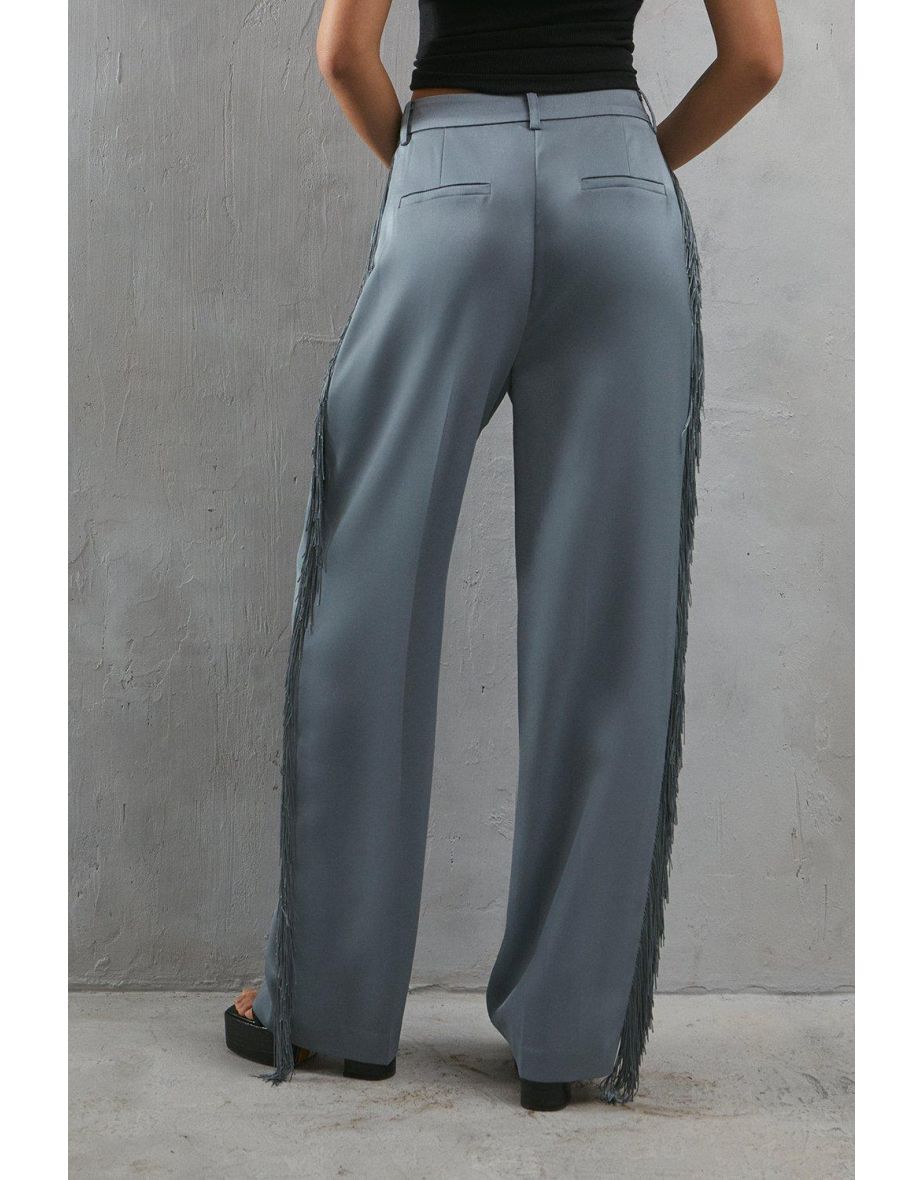 Premium Fringe Side Straight Leg Trouser - 3