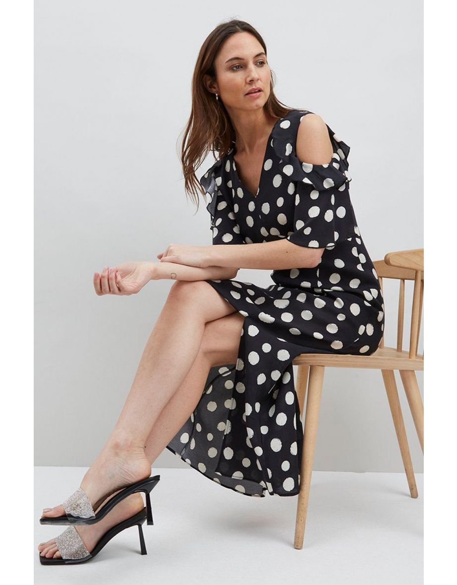 Wallis cold shoulder dress hotsell