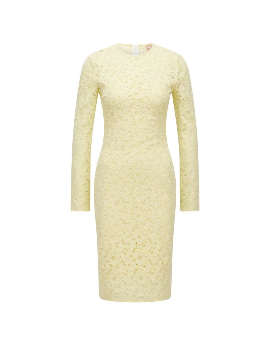 Women's Boss Drealina Dress in Yellow - 3